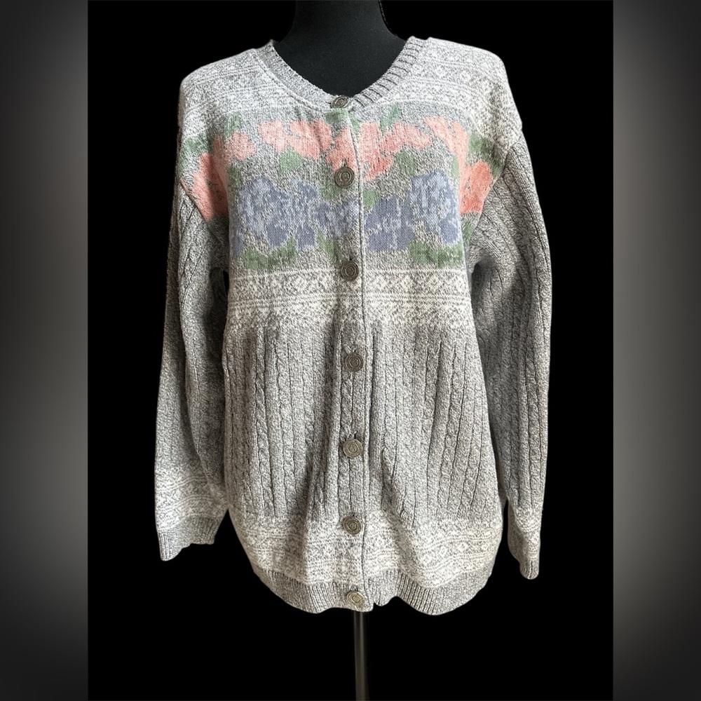 VTG Northern Reflections Cardigan Sweater Sz Med - Some pilling - Cozy